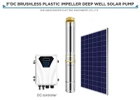 7m3/h Høyt 53m Solar DC Power Dypbrønn Vannpumpe For vanning